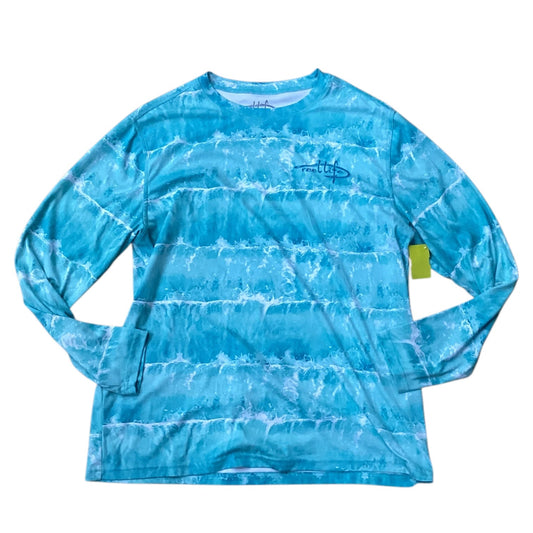 Athletic Top Long Sleeve Crewneck By Clothes Mentor In Aqua, Size: M