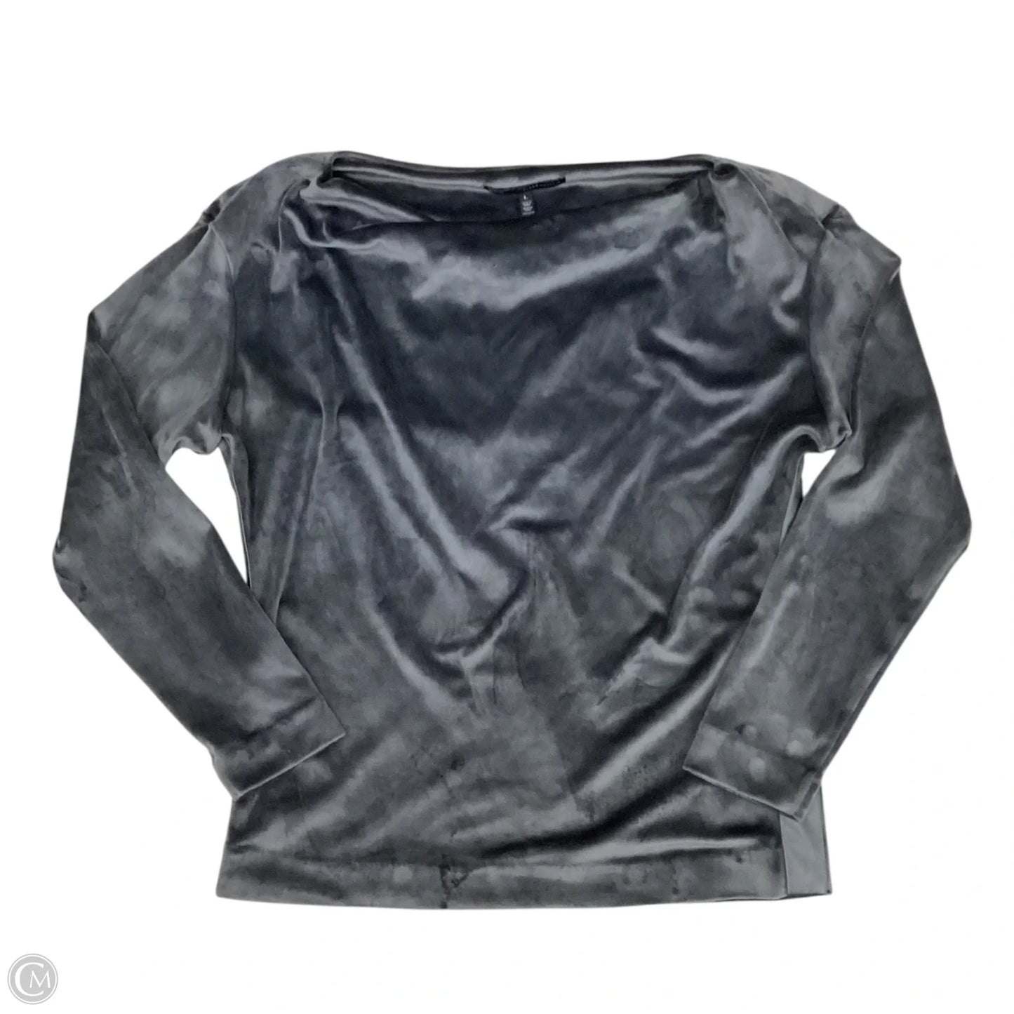 Top Long Sleeve By White House Black Market In Grey, Size: L