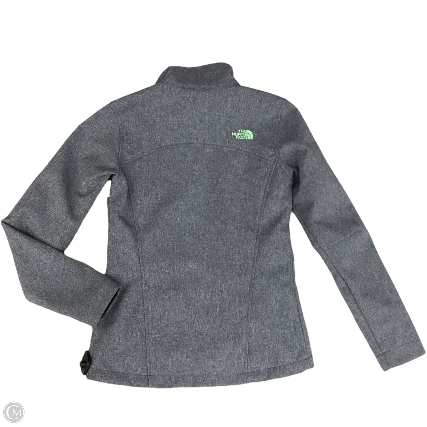 Athletic Jacket By The North Face In Green & Grey, Size: Sp