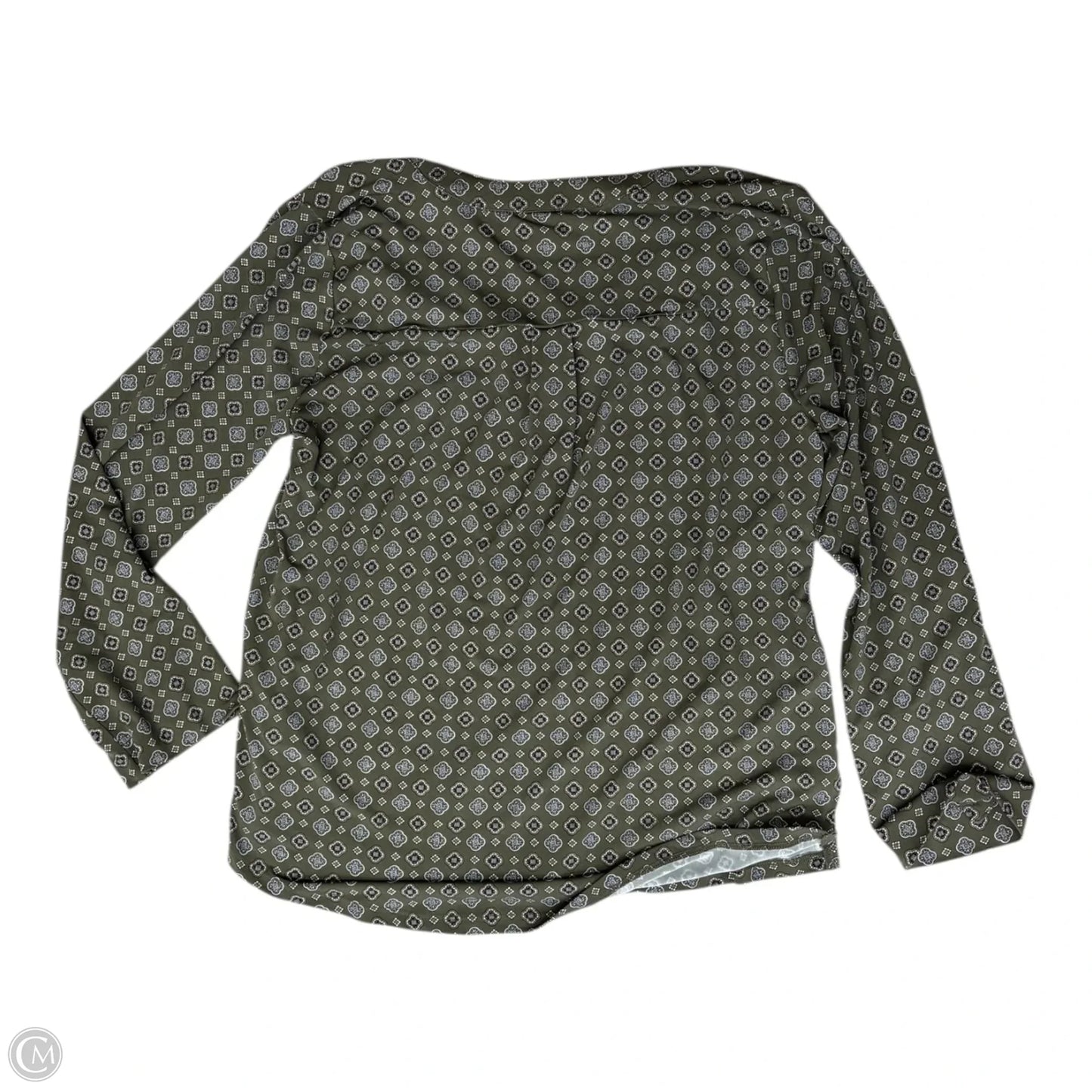 Top Long Sleeve By Michael By Michael Kors In Green, Size: M