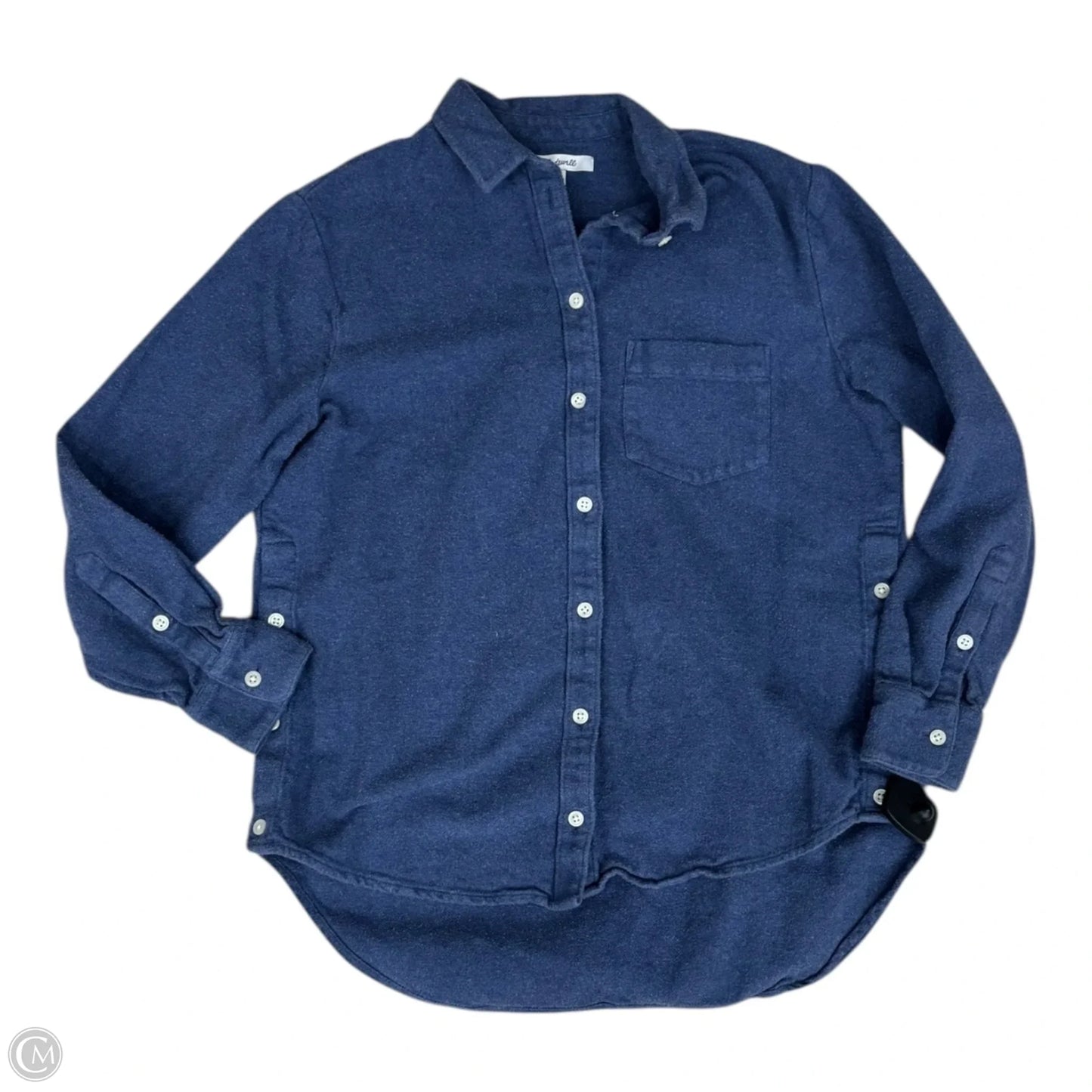 Top Long Sleeve By Madeleine In Blue, Size: Xs