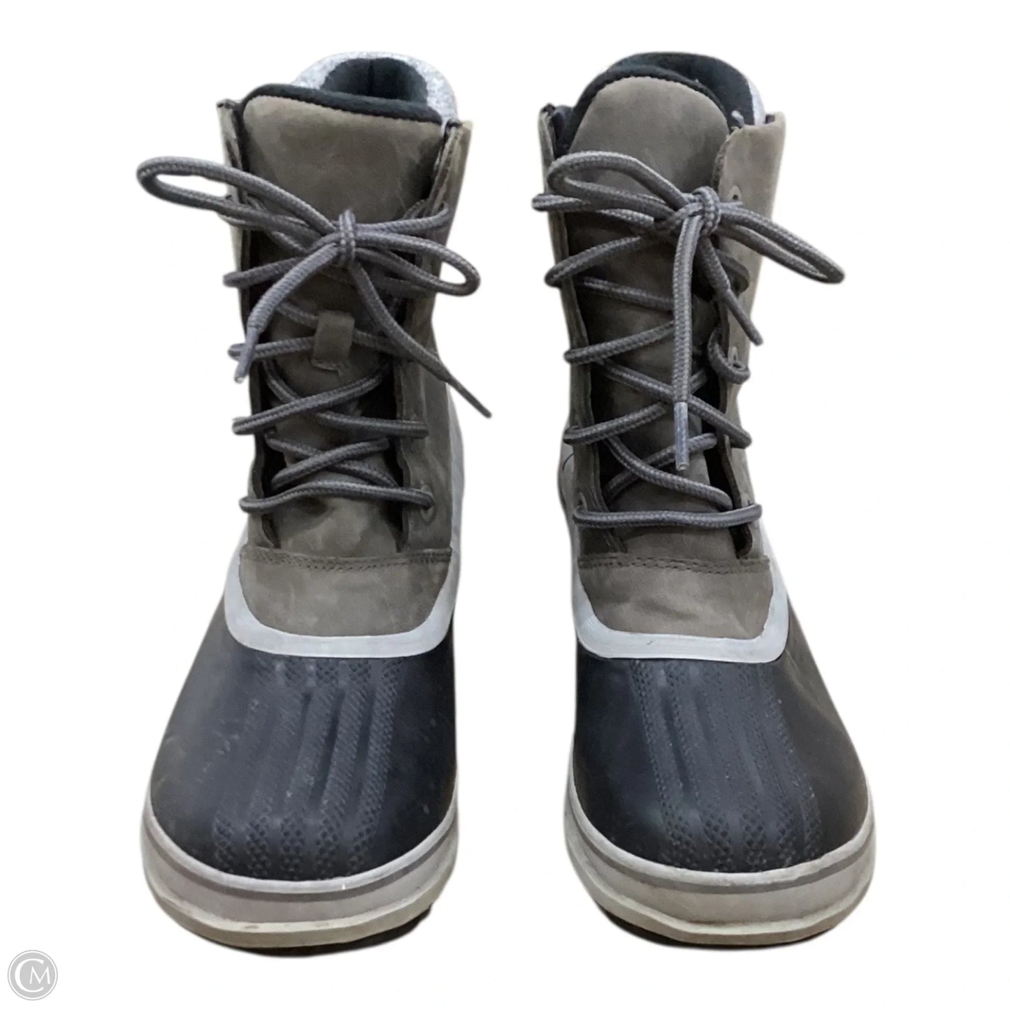 Boots Snow By Sorel In Black & Grey, Size: 11