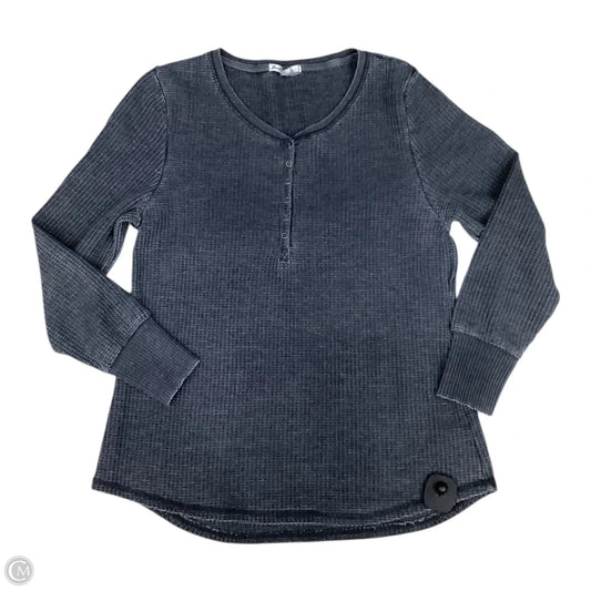 Top Long Sleeve By Seven 7 In Grey, Size: Xl