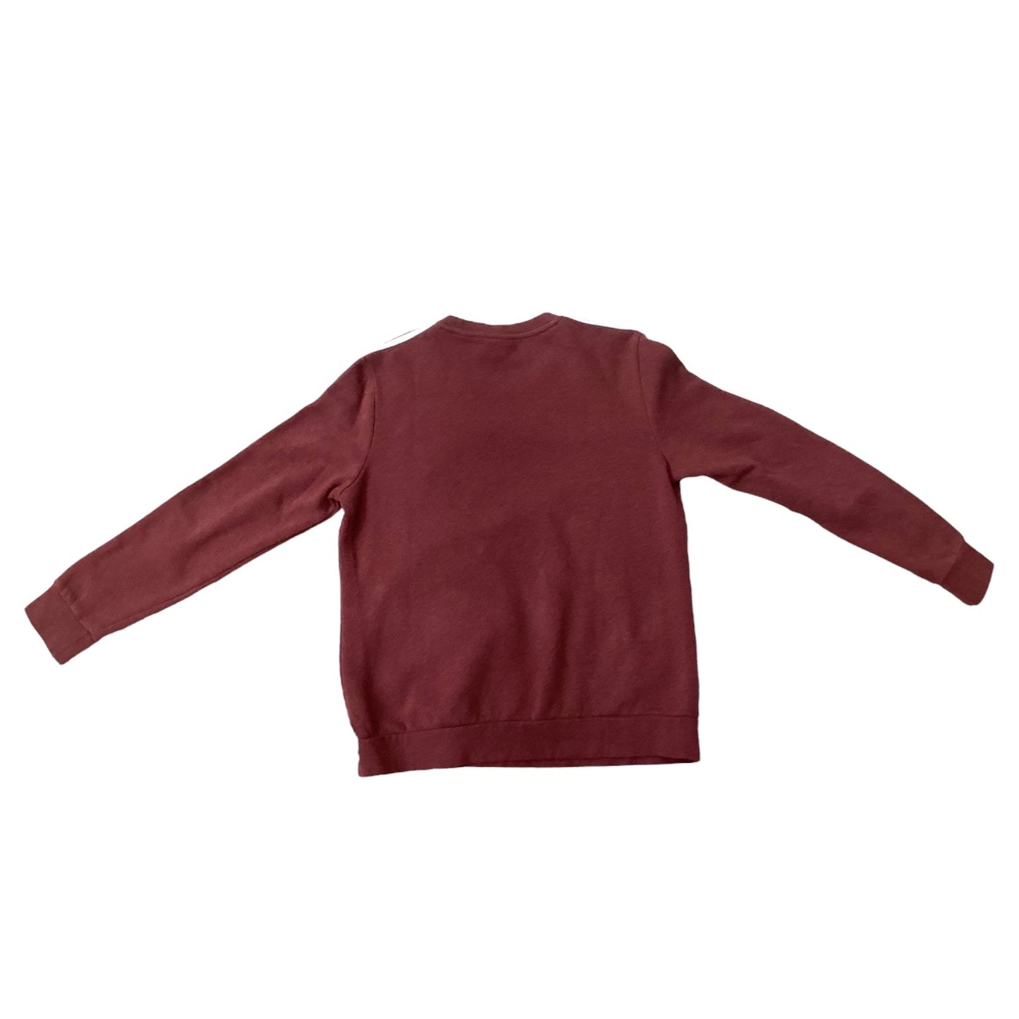 Red Athletic Sweatshirt Crewneck Adidas, Size L