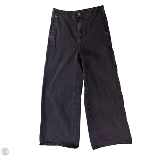 Jeans Wide Leg By Madewell In Black Denim, Size: 4