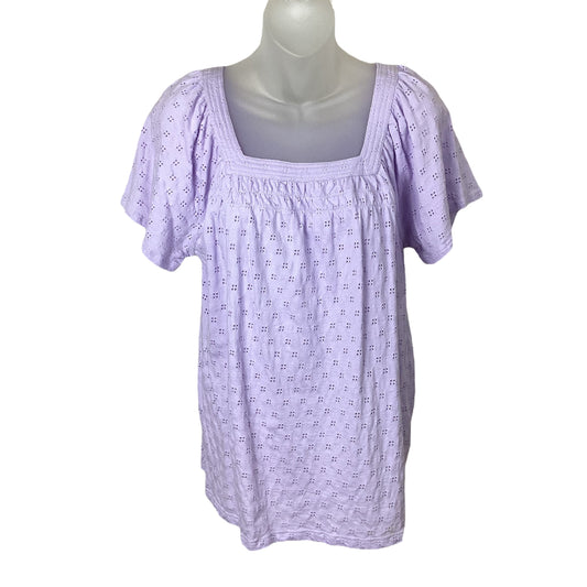 Blouse Short Sleeve By Style And Company  Size: M