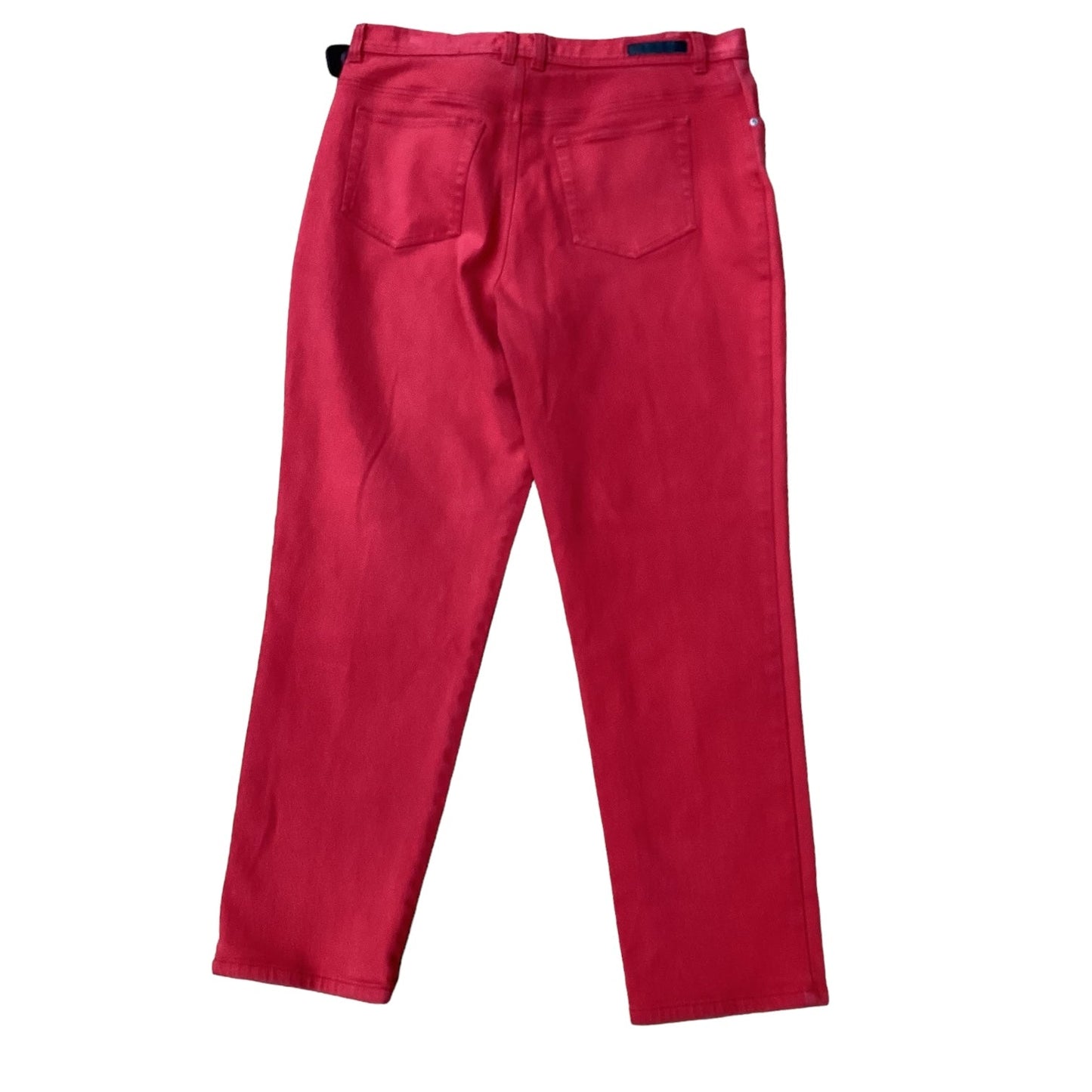 Red Jeans Straight Gloria Vanderbilt, Size 18