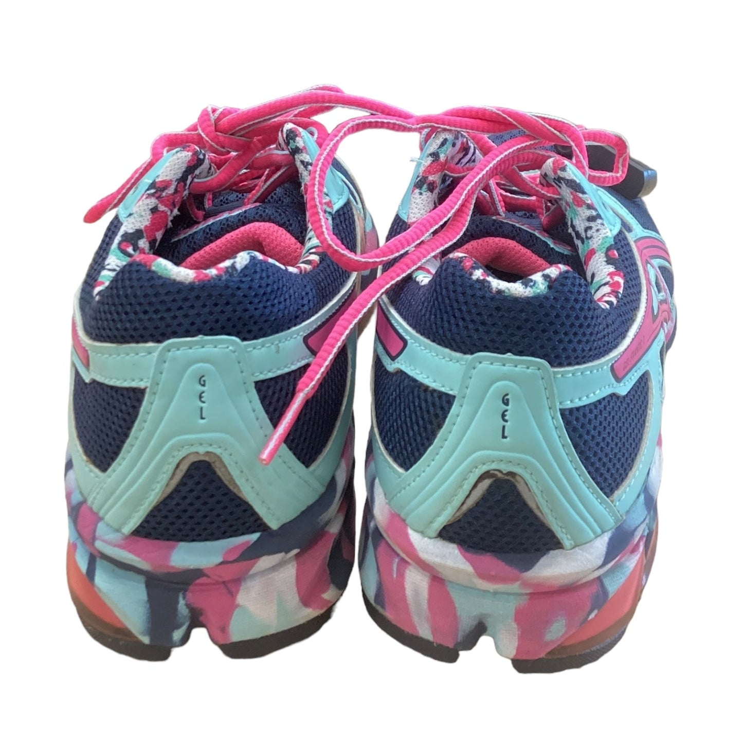 Blue & Pink Shoes Athletic Asics, Size 6.5