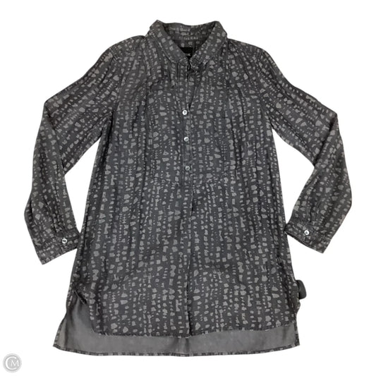 Top Long Sleeve By Nic + Zoe In Grey, Size: M