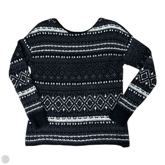 Sweater By American Eagle In Black & White, Size: M