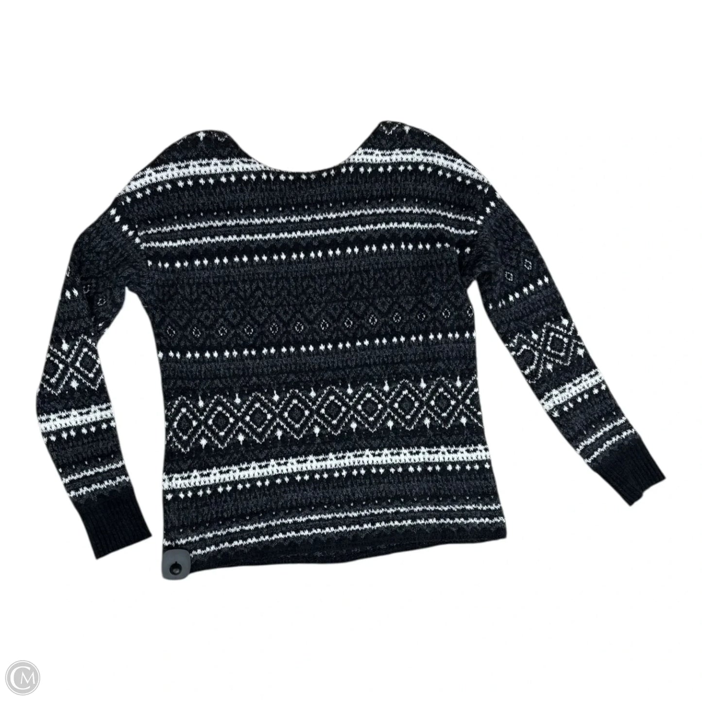 Sweater By American Eagle In Black & White, Size: M