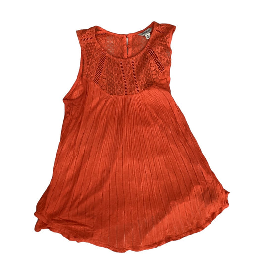 Orange Top Sleeveless Lucky Brand, Size M