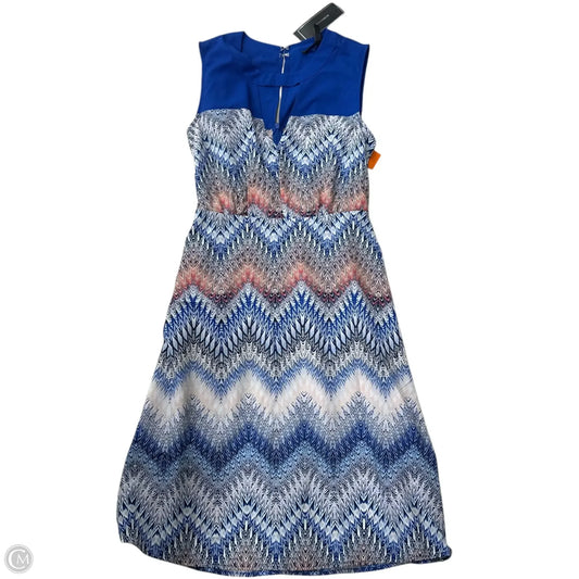 Dress Casual Midi By Bcbgmaxazria In Blue, Size: S