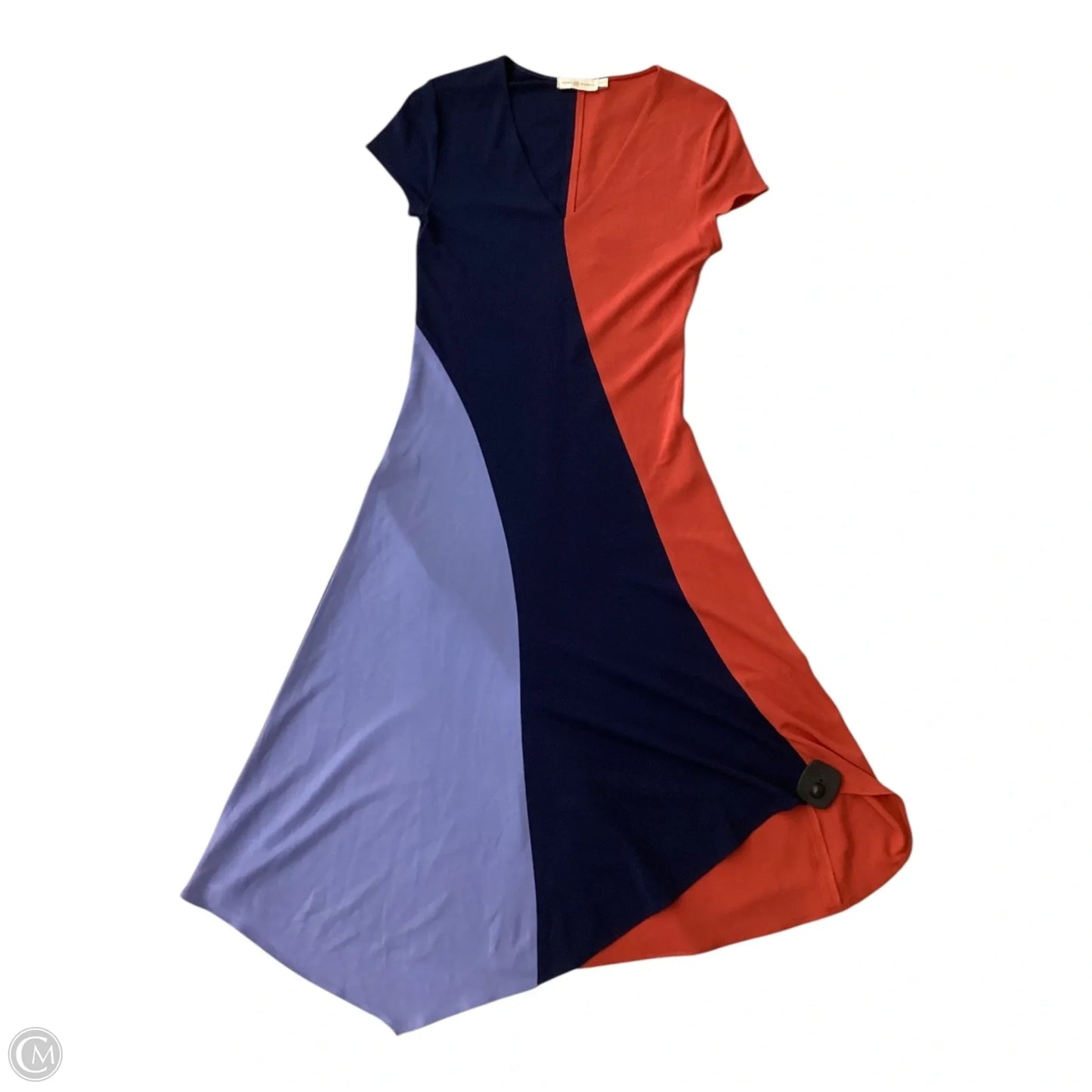 Dress Designer By Tory Burch In Blue & Red, Size: Xs