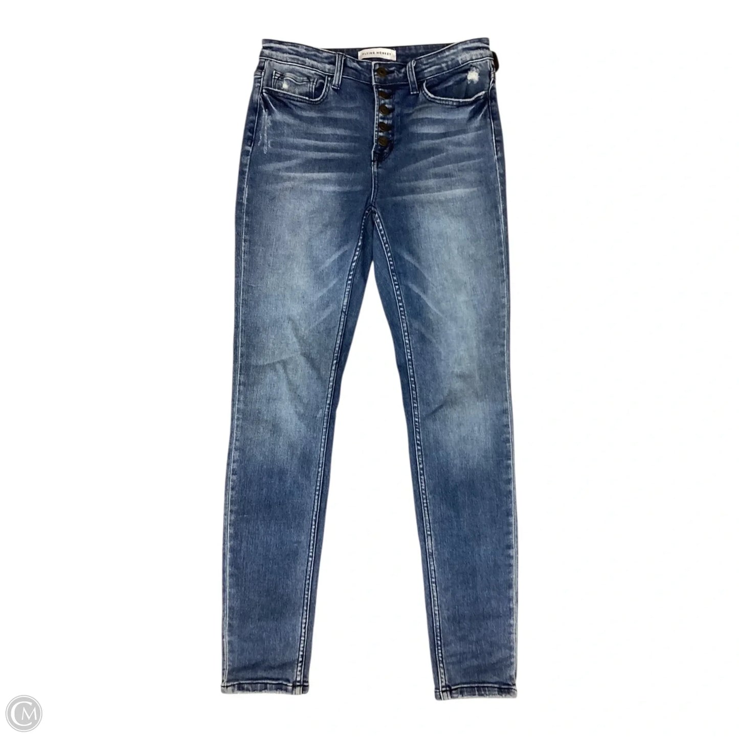 Jeans Skinny By Flying Monkey In Blue, Size: 6