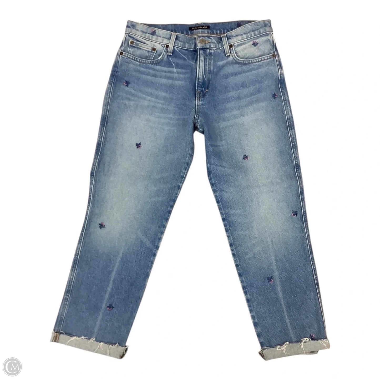 Jeans Cropped By Lucky Brand In Blue, Size: 4