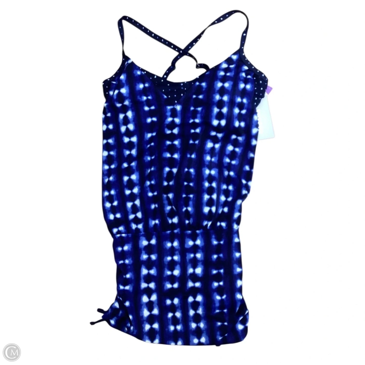 Swimsuit Top By Athleta In Blue & White, Size: Xl