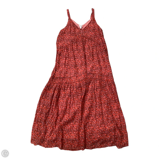 Dress Casual Maxi By Joie In Pink & Red, Size: M