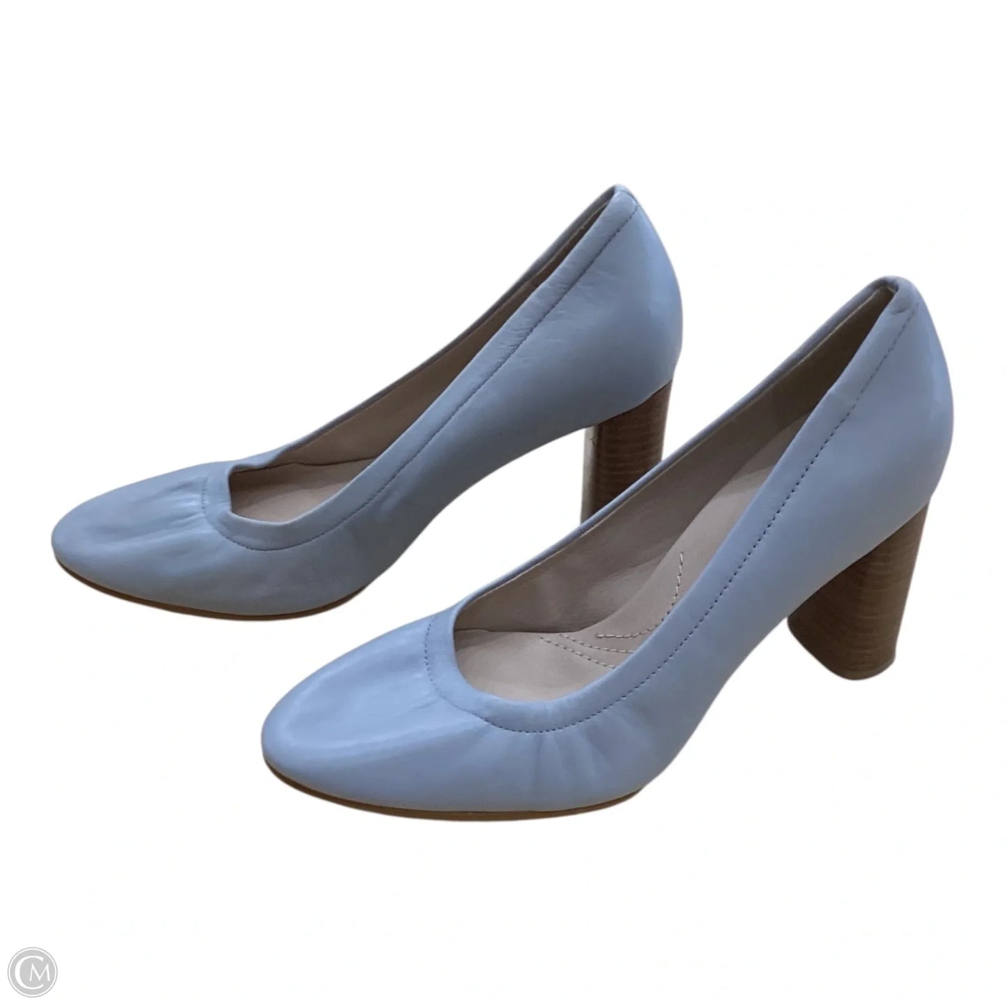Shoes Heels Block By Clarks In Grey, Size: 8