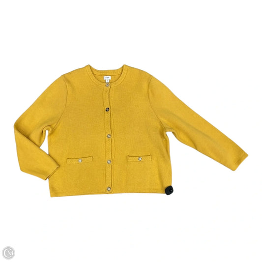 Cardigan By J. Crew In Yellow, Size: 2x