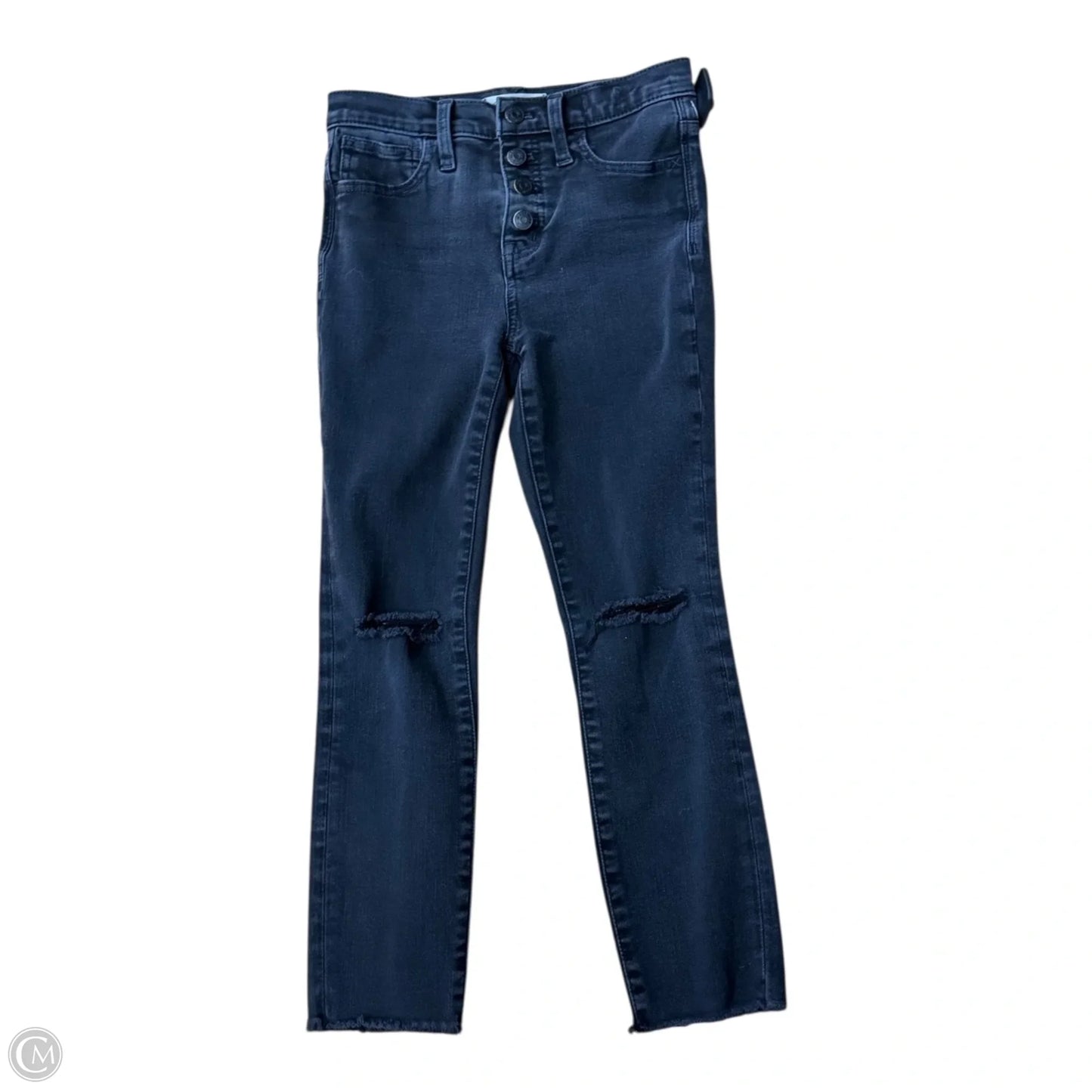 Jeans Skinny By Madewell In Black, Size: 0