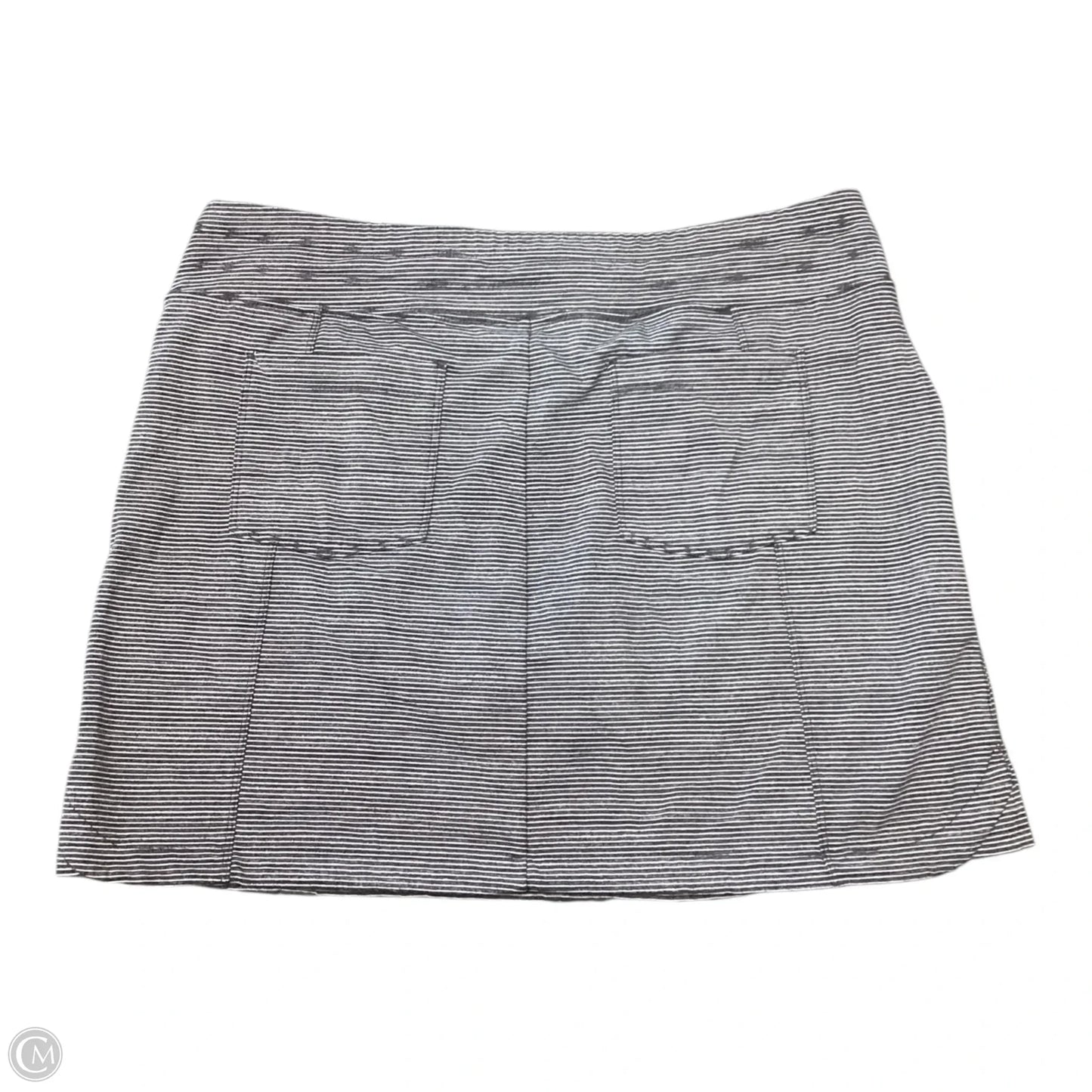 Athletic Skort By Athleta In Grey & White, Size: L