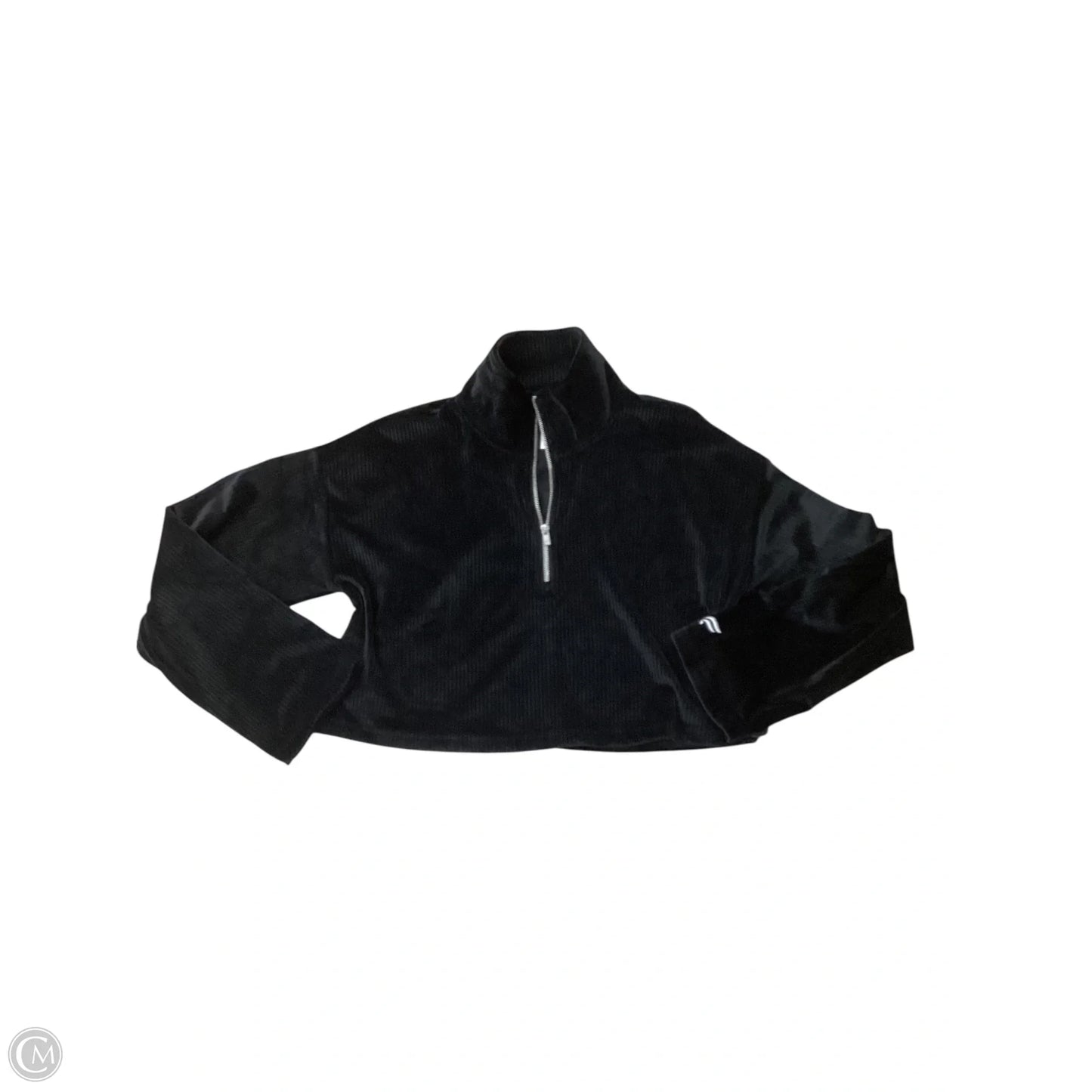 Athletic Sweatshirt Collar By Fabletics In Black, Size: L