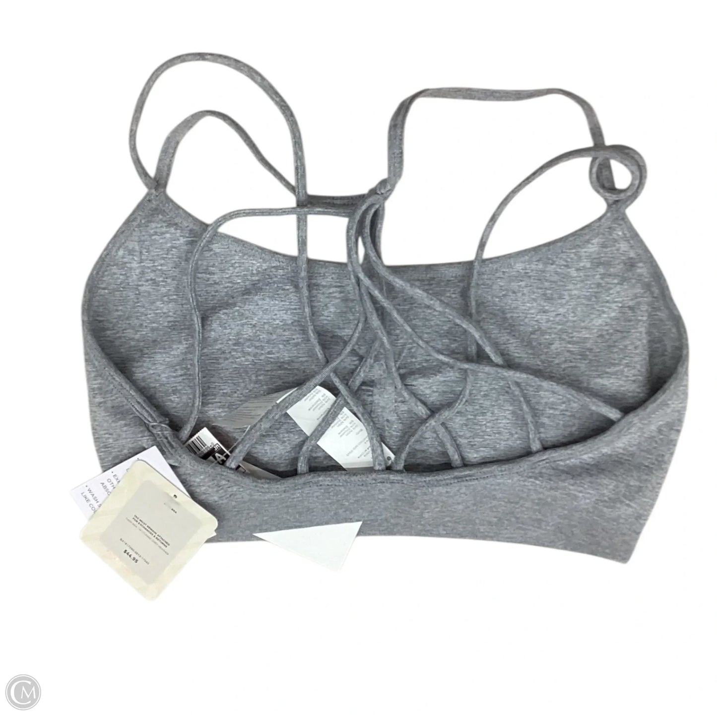 Athletic Bra By Fabletics In Grey, Size: M