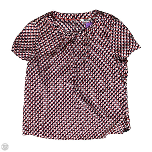 Blouse Short Sleeve By Boden In Pink & Red, Size: Xl