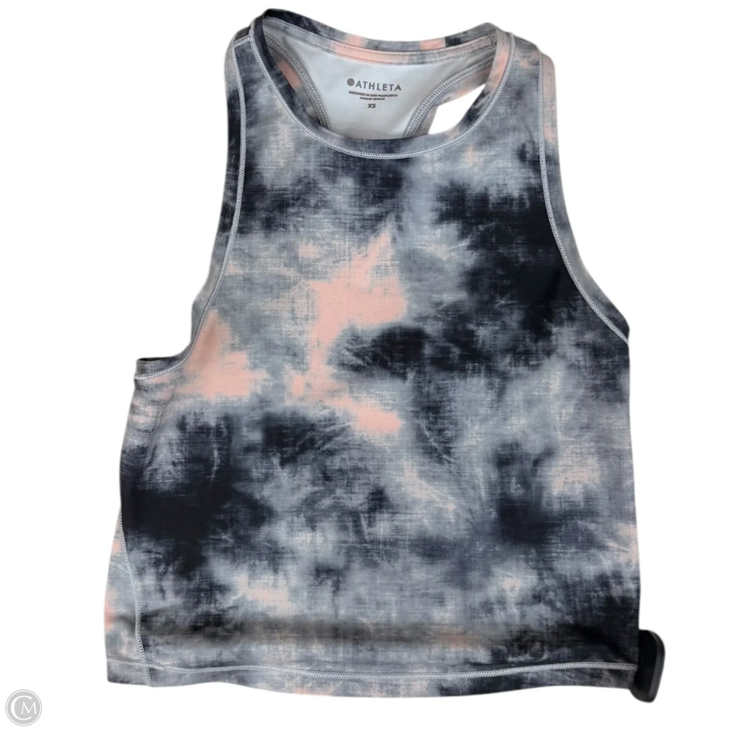 Athletic Tank Top By Athleta In Black & Pink, Size: Xs