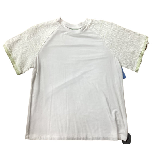 White Top Short Sleeve Clothes Mentor, Size M