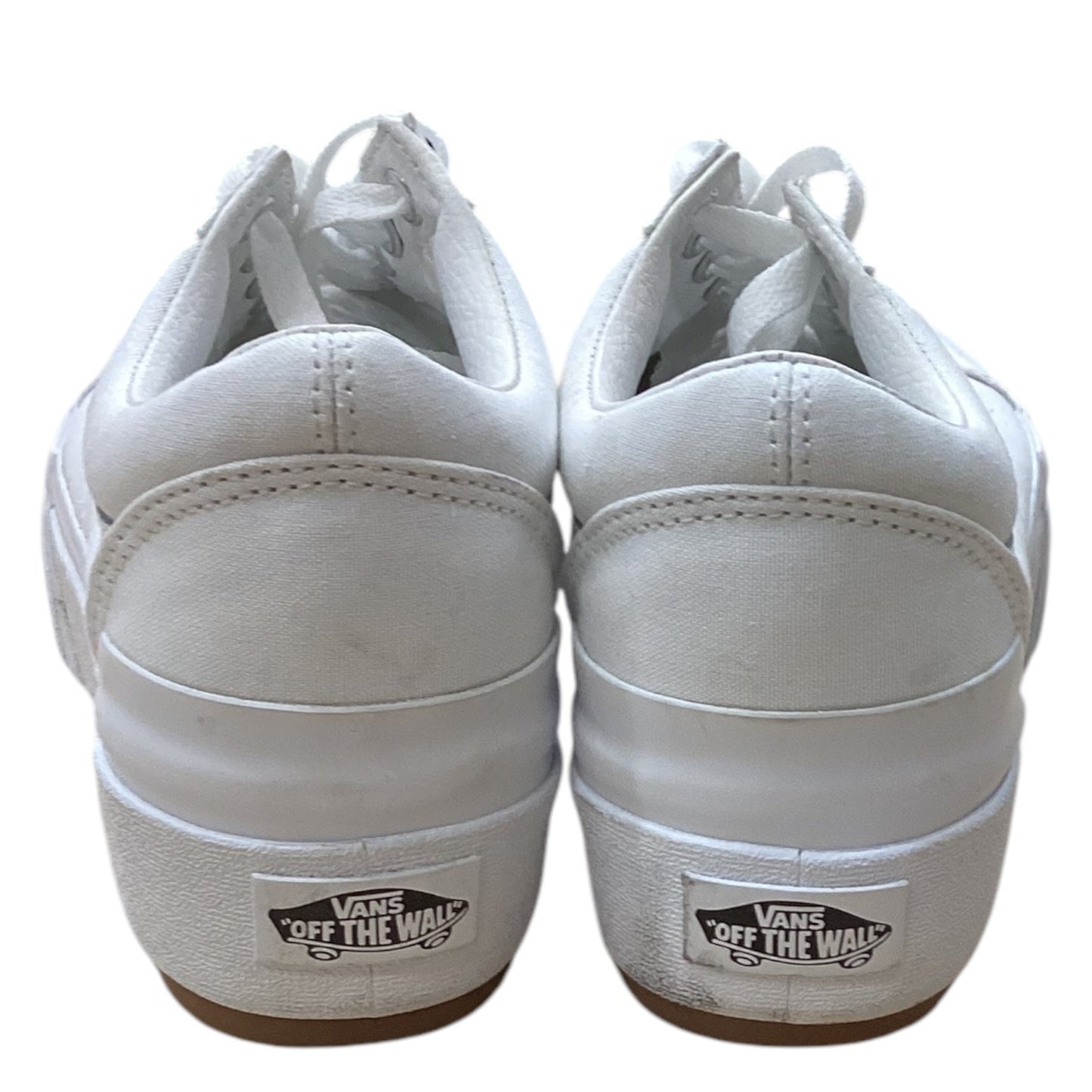 Shoes Sneakers Platform By Vans In White, Size: 7.5