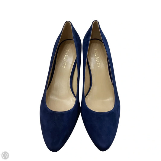 Shoes Heels Block By Talbots In Navy, Size: 9.5