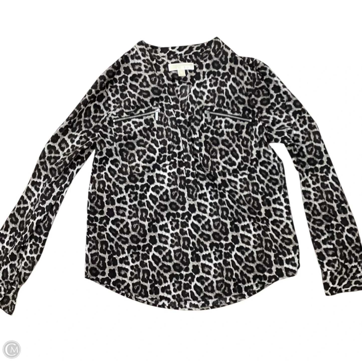 Bodysuit Designer By Michael Kors In Animal Print, Size: S