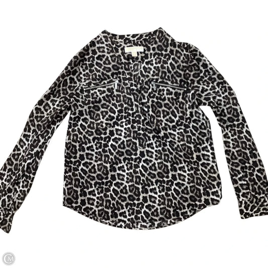 Bodysuit Designer By Michael Kors In Animal Print, Size: S