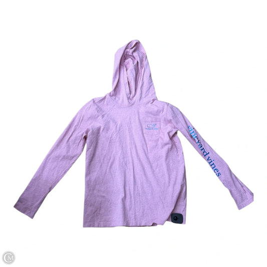 Athletic Top Long Sleeve Hoodie By Vineyard Vines In Pink, Size: Xl