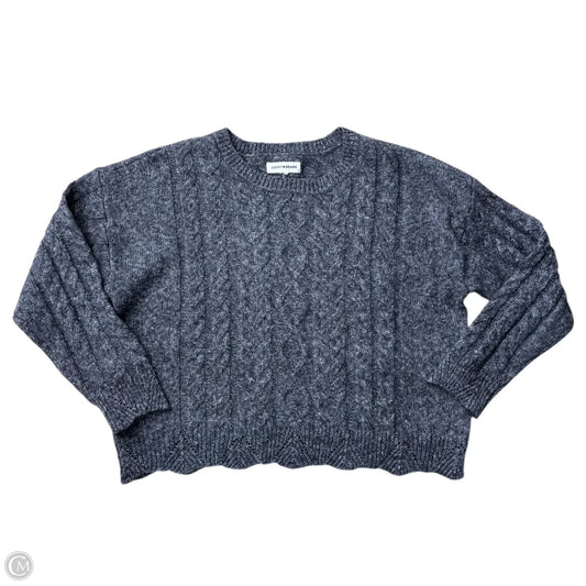 Sweater By Lucky Brand In Grey, Size: L