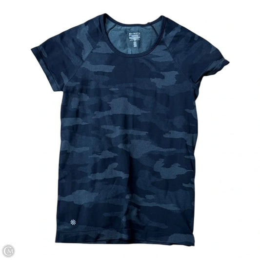Athletic Top Short Sleeve By Athleta In Black, Size: S