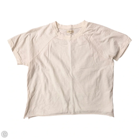 Top Short Sleeve By Madewell In Cream, Size: Xl