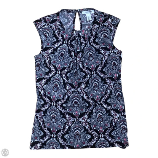 Top Sleeveless By White House Black Market In Paisley Print, Size: Xs