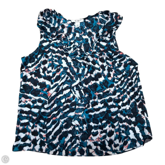 Blouse Sleeveless By White House Black Market In Black & White, Size: L