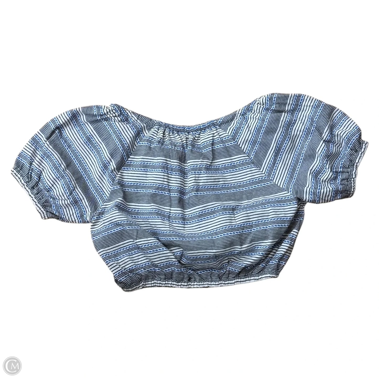 Top Short Sleeve By Madewell In Striped Pattern, Size: Xs