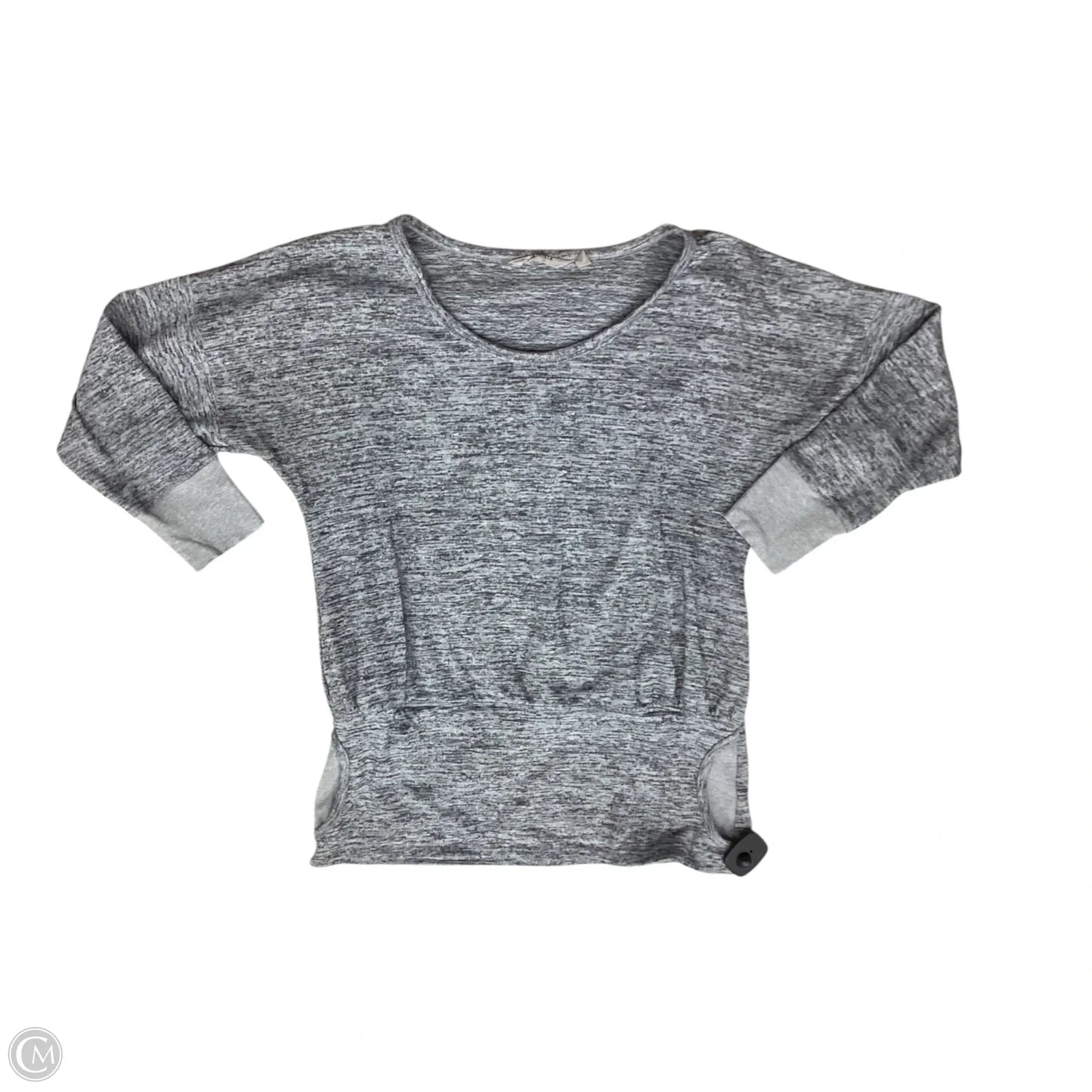 Athletic Top Long Sleeve Collar By Athleta In Grey, Size: M