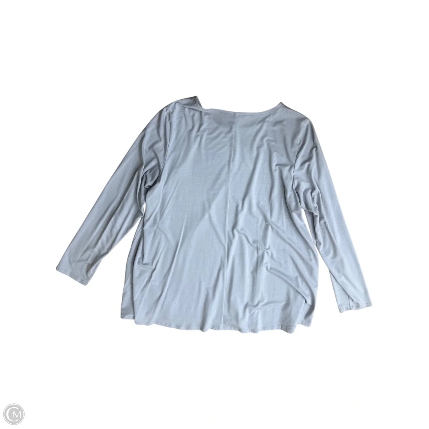 Top Long Sleeve Basic By Eileen Fisher In Grey, Size: Xl