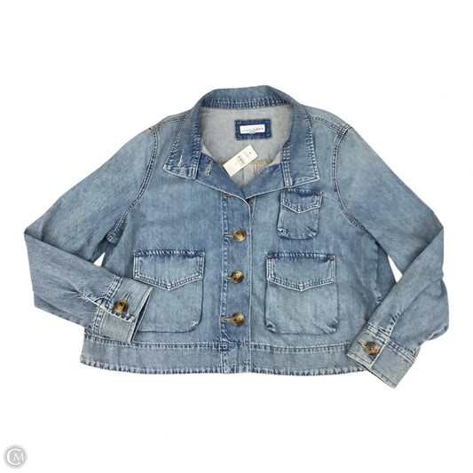Jacket Denim By Loft In Blue Denim, Size: Xl