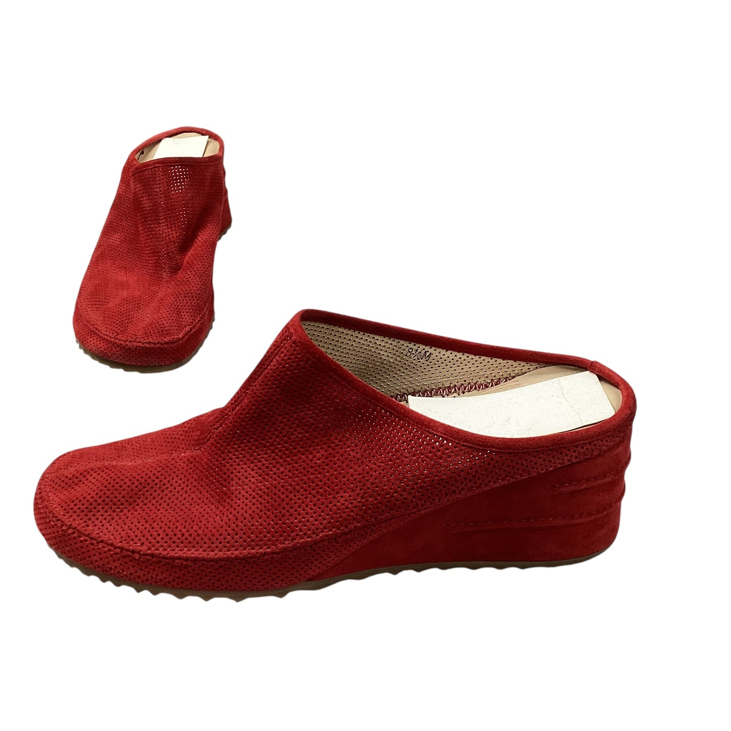 Shoes Heels Wedge By Via Spiga In Red, Size: 8