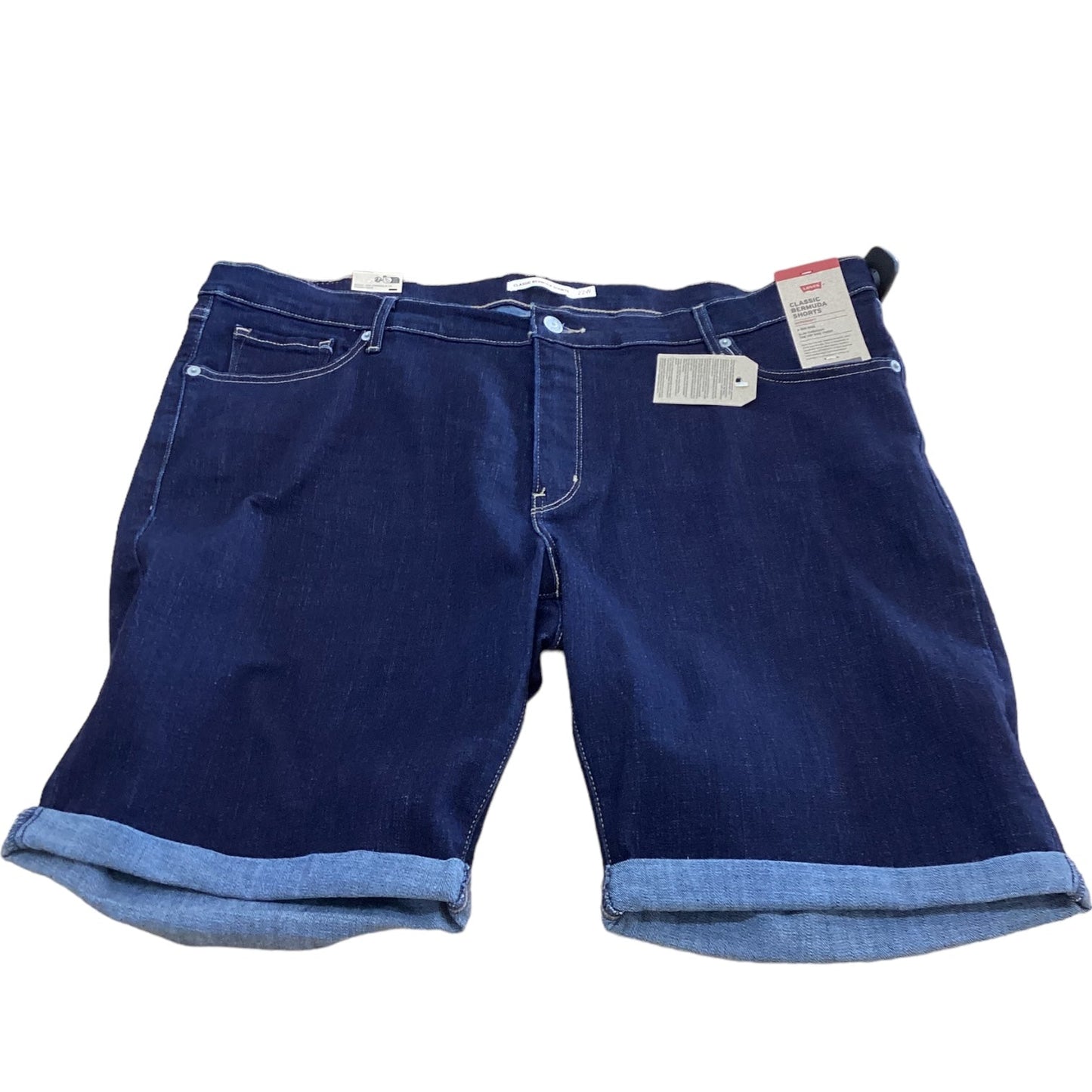 Blue Denim Shorts Levis, Size 22