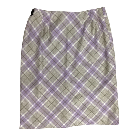 Skirt Midi By Ann Taylor In Plaid Pattern, Size: 8