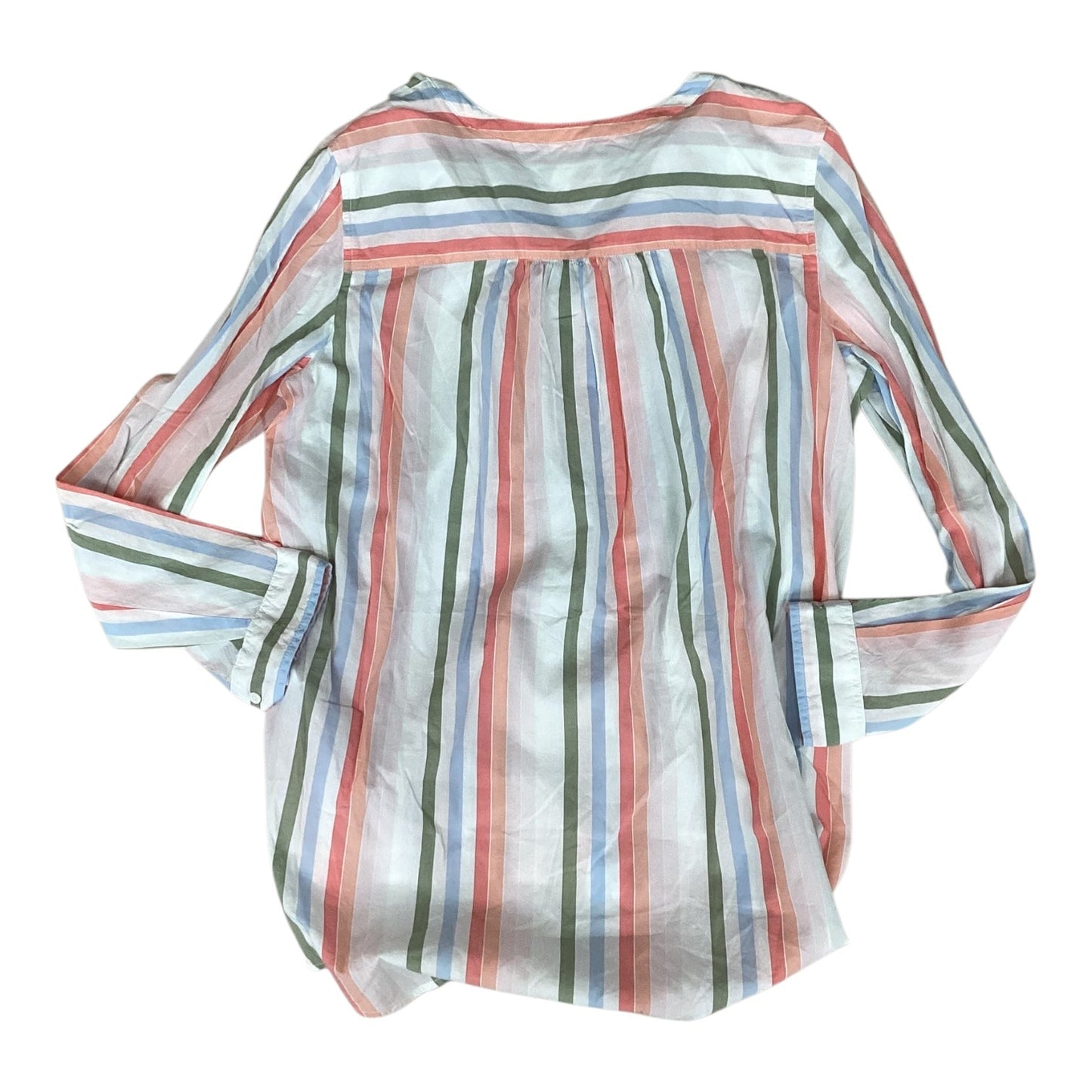 Blouse 3/4 Sleeve By Tommy Hilfiger In Striped Pattern, Size: L