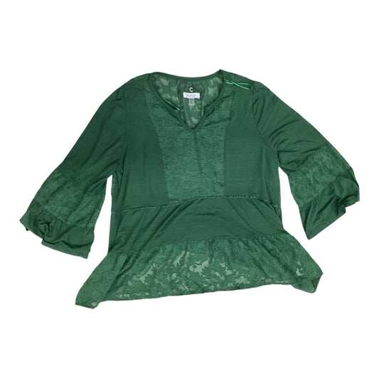 Blouse Long Sleeve By Cupio In Green, Size: Xl